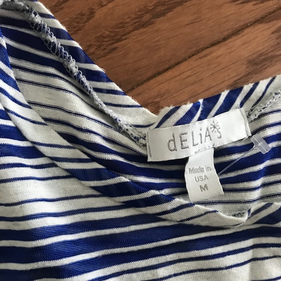 Cute slouchy semi-sheer striped crop top - Picture 2 of 4